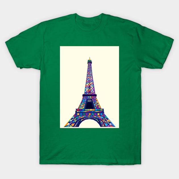 Eiffel Tower Wpap Art T-Shirt by Pure Touch